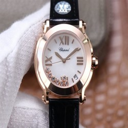 Chopard Happy Sport 278492 YF Factory White Dial Rose Gold