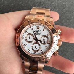 Rolex Daytona m116505-0010 Noob Factory White Dial