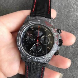 Rolex Daytona Cosmograph Carbon Fiber Diw Customized Version Noob Factory Black Dial