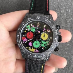 Rolex Daytona Cosmograph Carbon Fiber Diw Customized Version Noob Factory Color Dial