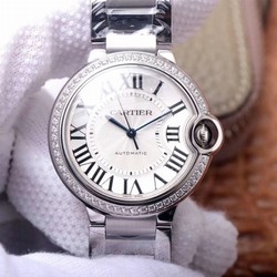 Cartier Ballon Bleu W4BB0017 V6 Factory White Dial