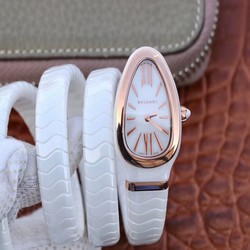 Bvlgari Serpenti Spiga Watch 102886 BV Factory Rose Gold No Diamond