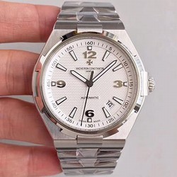 Vacheron Constantin Overseas 47040 Stainless Steel Bracelet JJ Factory White Dial