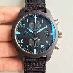 IWC Pilot Chronograph Top Gun IW388003 ZF Factory Black Dial