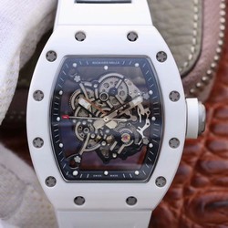 Richard Mille RM055 White Ceramic Skeleton Dial KV Factory V2