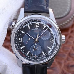 Jaeger-LeCoultre Polaris Geographic 904847J 42MM TWA Factory Black Blue Textured Dial
