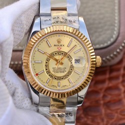 Rolex SKY-DWELLER 326938-72418 Gold Dial