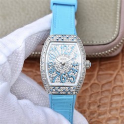 Franck Muller Ladies Collection V 32 SC AT FO D CD  BL  ABF Factory Diamond-set Bezel