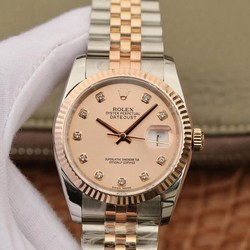 Rolex Datejust 116231 36MM GM Factory Diamond-set Pink Dial