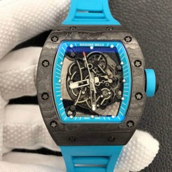 Richard Mille RM055 ZF Factory Blue Rubber Strap