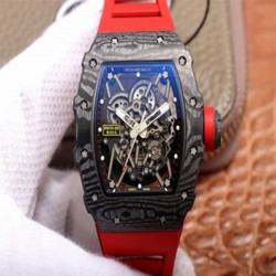 Richard Mille RM35-02 ZF Factory Red Rubber Strap