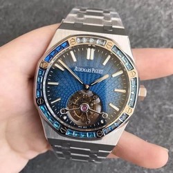 Audemars Piguet Royal Oak Tourbillon 26521PT.YY.1220PT.01 R8 Factory Smoky Blue Dial