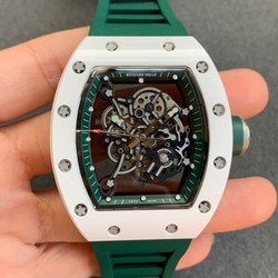 Richard Mille RM055 KV Factory V2 Green Rubber Strap