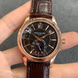 Patek Philippe Complications 5205R-010 GR Factory Rose Gold Black Dial