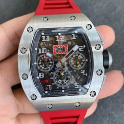 Richard Mille RM011 KV Factory Red Rubber Strap