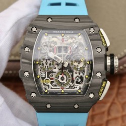 Richard Mille RM11-03 KV Factory Carbon Fiber Blue Strap