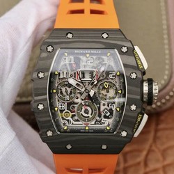 Richard Mille RM11-03 KV Factory Carbon Fiber Orange Strap