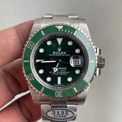 Rolex Submariner 116610LV-97200 Clean Factory V4 Green Dial