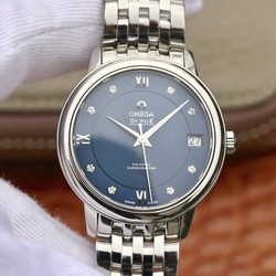 Omega De Ville 424.10.33.20.53.001 MKS Factory Diamond Blue Dial