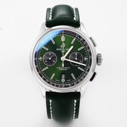 Breitling Premier B01 Chronograph AB0118A11L1X1 GF Factory V2 Green Dial