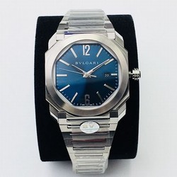 Bvlgari Octo 102105 BGO38C3SSD BV Factory Blue Dial