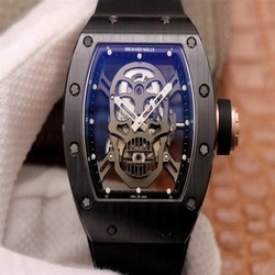 Richard Mille RM052-01 ZF Factory Black Ceramic Grey Skull Dial