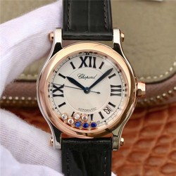Chopard Happy Sport 36MM Automatic Rose Gold Diamonds YF Factory 274808-5001