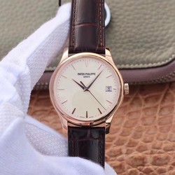 ZF Factory Patek Philippe Calatrava Rose Gold 5227R-001 Flip Back Version