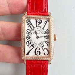Franck Muller Ladies Long Island 1952 952 QZ D CD GF Factory Silver Dial
